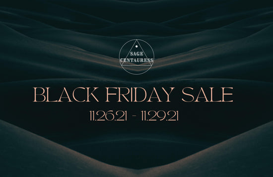 Black Friday Sale | Sage Centauress, Holiday Shopping, Thanksgiving, Shop Small, Online Boutique, Woman owned Business, Sale Announcement