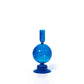 Colored Glass Candle Holder - Egyptian Blue