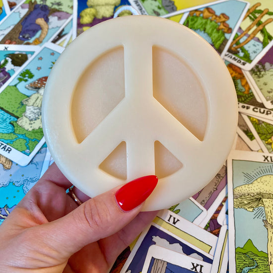 Peace Sign Candles