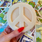 Peace Sign Candles